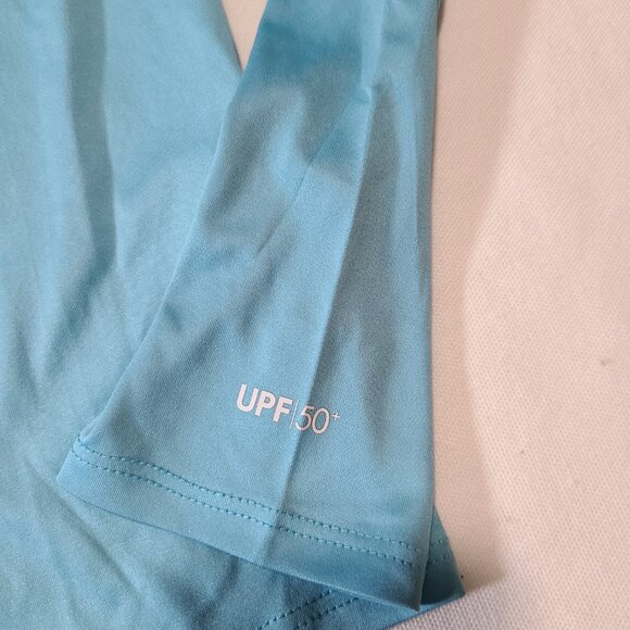 Hurley Blue Long Sleeve Rash Guard Size 10/12 UPF 50+ Swim Sun Protection Tee - Picture 5 of 8
